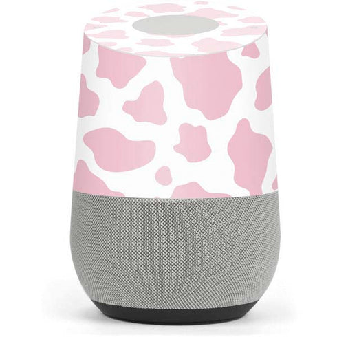 Pink Cow Print Google Home Skin
